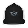 Grey Embroidered Logo Trucker Hat | Flexfit