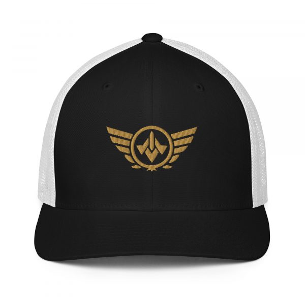 Old Gold Embroidered Logo Trucker Hat | Flexfit