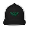 Kelly Green Embroidered Logo Trucker Hat | Flexfit