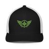 Kiwi Green Embroidered Logo Trucker Hat | Flexfit