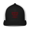 Maroon Embroidered Brand Logo Trucker Hat | Flexfit