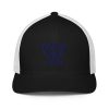 Navy Embroidered Brand Logo Trucker Hat | Flexfit