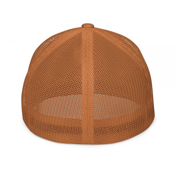 Orange Embroidered Logo Trucker Hat | Flexfit