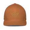 Old Gold Embroidered Logo Trucker Hat | Flexfit