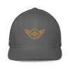 Old Gold Embroidered Logo Trucker Hat | Flexfit