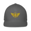 Gold Embroidered Logo Trucker Hat | Flexfit