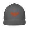 Orange Embroidered Logo Trucker Hat | Flexfit