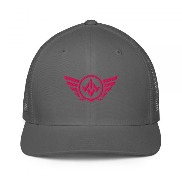 Flamingo Embroidered Logo Trucker Hat | Flexfit