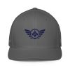 Navy Embroidered Logo Trucker Hat | Flexfit