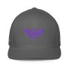 Purple Embroidered Logo Trucker Hat | Flexfit