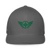 Kelly Green Embroidered Logo Trucker Hat | Flexfit