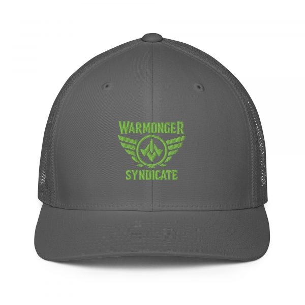 Kiwi Green Embroidered Brand Logo Trucker Hat | Flexfit