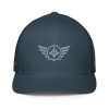Grey Embroidered Logo Trucker Hat | Flexfit