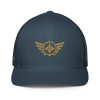 Old Gold Embroidered Logo Trucker Hat | Flexfit