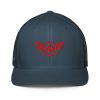 Red Embroidered Logo Trucker Hat | Flexfit