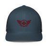 Maroon Embroidered Logo Trucker Hat | Flexfit