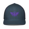 Purple Embroidered Logo Trucker Hat | Flexfit