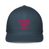 Flamingo Embroidered Brand Logo Trucker Hat | Flexfit