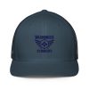 Navy Embroidered Brand Logo Trucker Hat | Flexfit