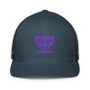 Purple Embroidered Brand Logo Trucker Hat | Flexfit
