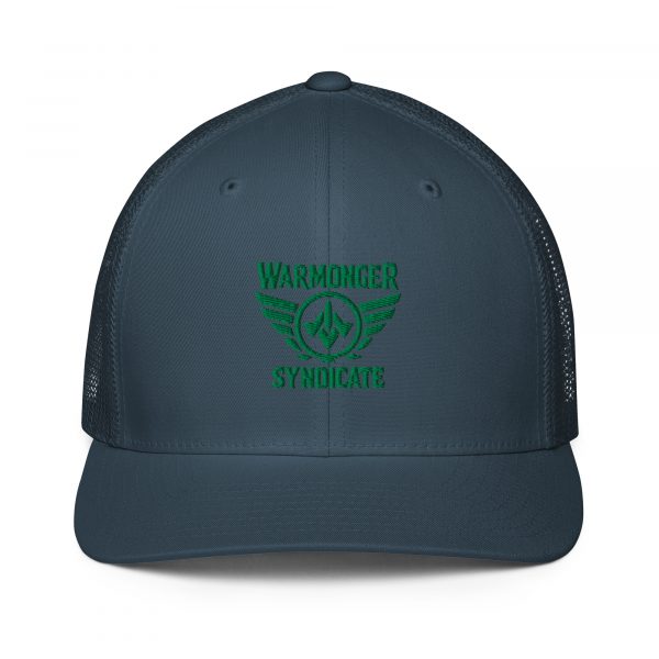Kelly Green Embroidered Brand Logo Trucker Hat | Flexfit