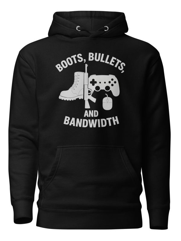 Boots, Bullets, and Bandwidth Hoodie | Premium | S-XL