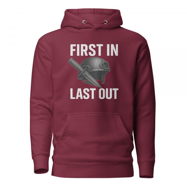 cotton-heritage-m2580-i-unisex-premium-pullover-hoodie-maroon-front-68c332955c557.jpg First In Last Out Hoodie | Premium | 2-3X