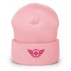Flamingo Embroidered Logo Beanie | Dense Knit