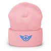 Aqua Embroidered Logo Beanie | Dense Knit