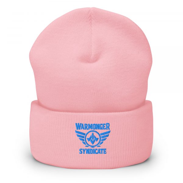 cuffed-beanie-baby-pink-front-68b7d8cba6b6a.jpg Aqua Embroidered Brand Logo Beanie | Dense Knit
