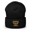 Old Gold Embroidered Brand Logo Beanie | Dense Knit