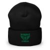 Kelly Green Embroidered Brand Logo Beanie | Dense Knit