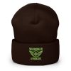 Kiwi Green Embroidered Brand Logo Beanie | Dense Knit