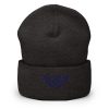 Navy Embroidered Logo Beanie | Dense Knit