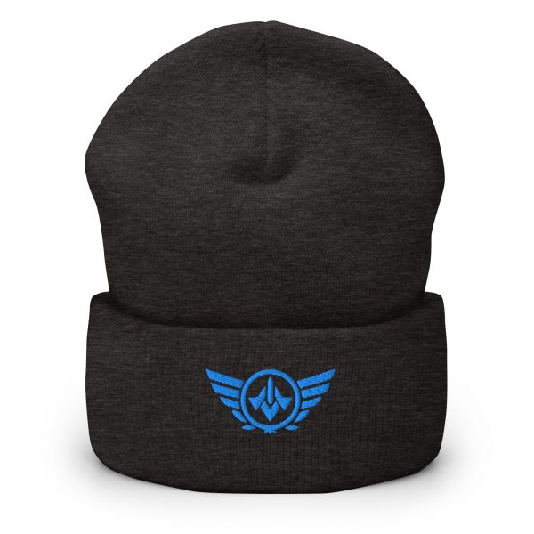Aqua Embroidered Logo Beanie | Dense Knit