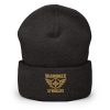 Old Gold Embroidered Brand Logo Beanie | Dense Knit