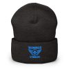cuffed-beanie-dark-grey-front-68b7d8cba6719.jpg Aqua Embroidered Brand Logo Beanie | Dense Knit