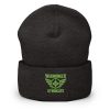 Kiwi Green Embroidered Brand Logo Beanie | Dense Knit