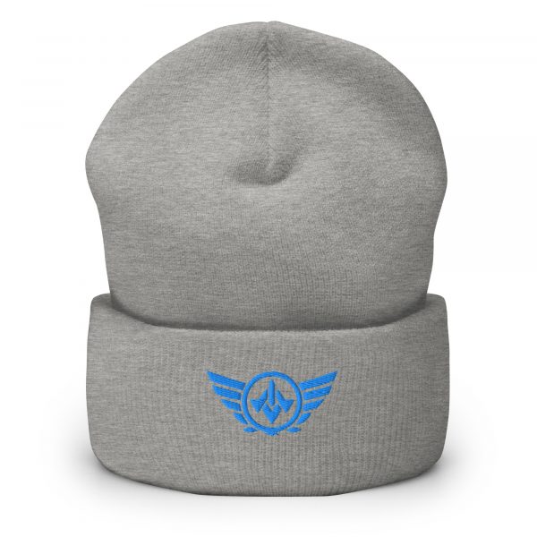Aqua Embroidered Logo Beanie | Dense Knit