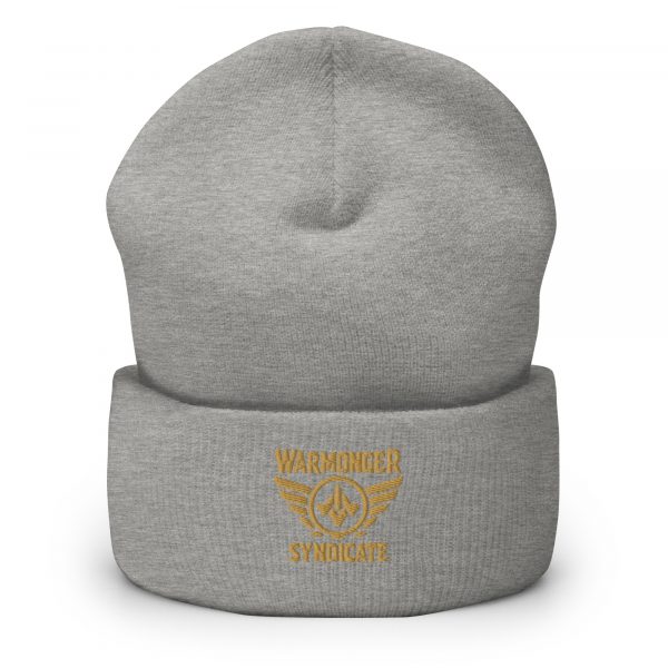 Old Gold Embroidered Brand Logo Beanie | Dense Knit