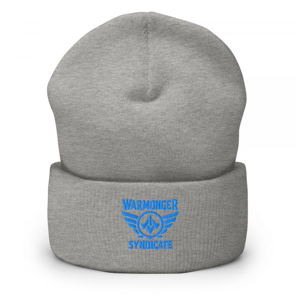 cuffed-beanie-heather-grey-front-68b7d8cba6a37.jpg Aqua Embroidered Brand Logo Beanie | Dense Knit