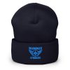 cuffed-beanie-navy-front-68b7d8cba6672.jpg Aqua Embroidered Brand Logo Beanie | Dense Knit