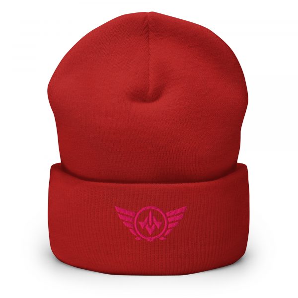 Flamingo Embroidered Logo Beanie | Dense Knit