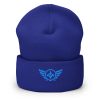 Aqua Embroidered Logo Beanie | Dense Knit