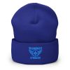 cuffed-beanie-royal-front-68b7d8cba67c7.jpg Aqua Embroidered Brand Logo Beanie | Dense Knit