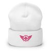 Flamingo Embroidered Logo Beanie | Dense Knit