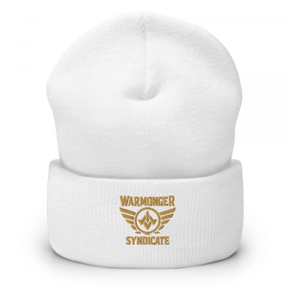Old Gold Embroidered Brand Logo Beanie | Dense Knit