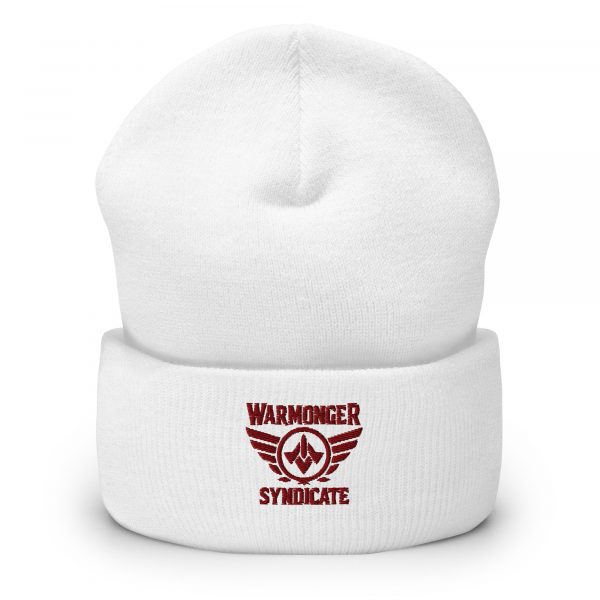 Maroon Embroidered Brand Logo Beanie | Dense Knit