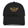 Old Gold Embroidered Logo Dad Cap | Distressed Style
