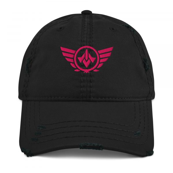 Flamingo Embroidered Logo Dad Cap | Distressed Style